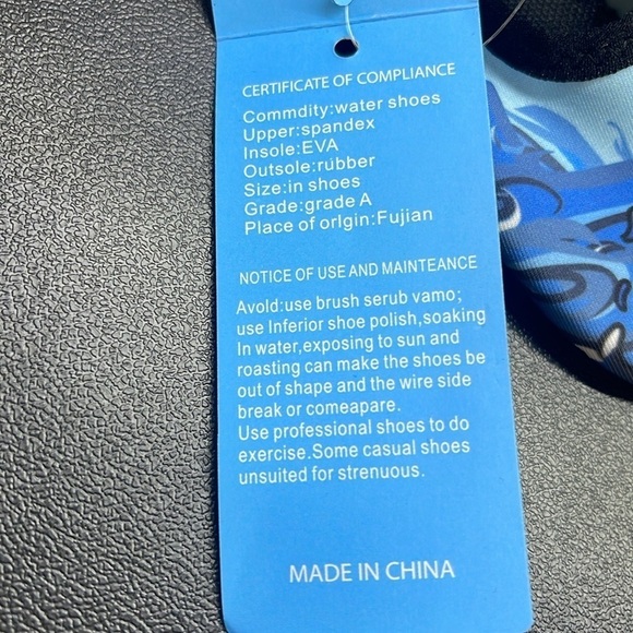 NWT Ning Shark Water Shoes Size 20/21M - Picture 6 of 9